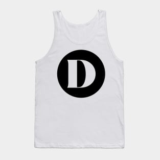 D (Letter Initial Monogram) Tank Top